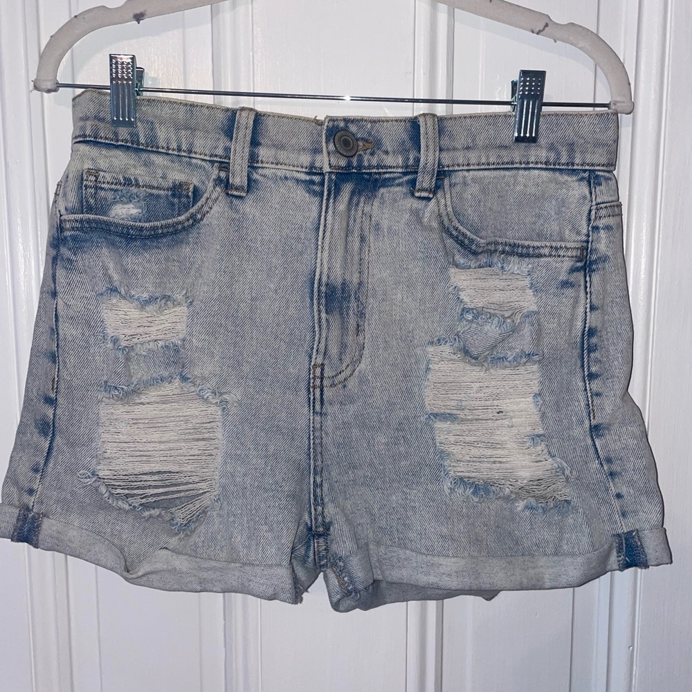 Vintage High Rise Stretch Mom Shorts